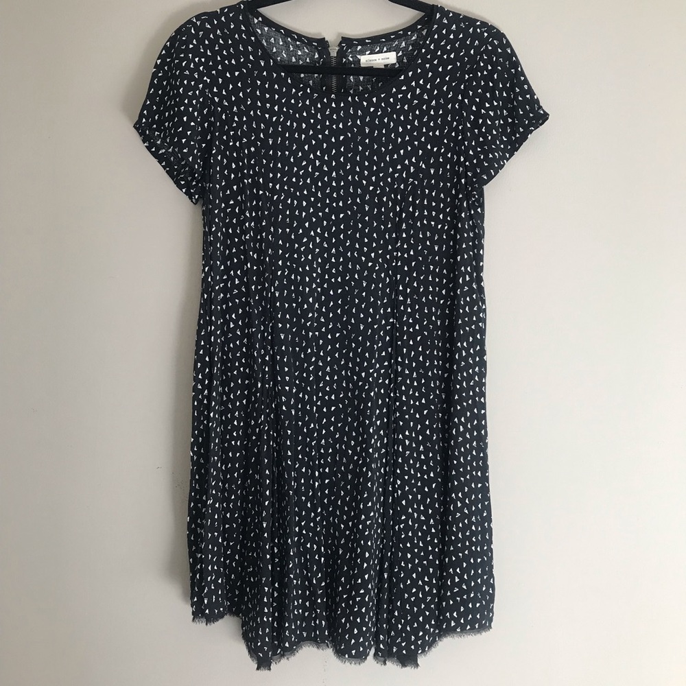 Silence + Noise black and white flowy dress